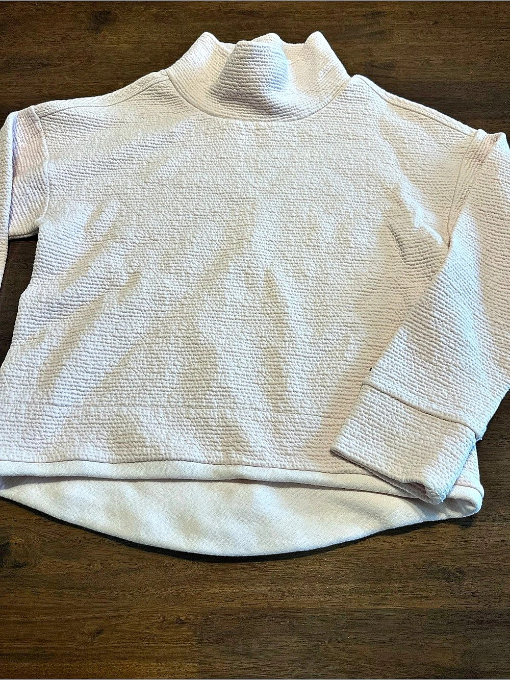 Calia by Carrie Underwood Textured Turtleneck Pullover Sweater Light Pink Blush - Picture 3 of 10